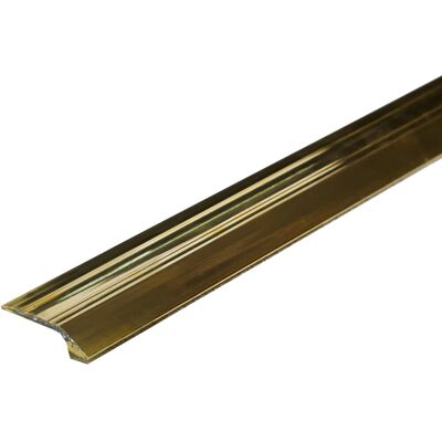 Profilo terminale adesivo Piedscan in ottone lucido 7 mm x 29 mm x 900 mm Profilo terminale adesivo Piedscan in ottone lucido 7 mm x 29 mm x 900 mm
