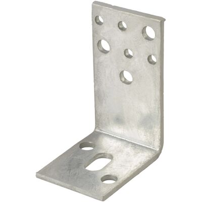 Staffa angolare di supporto in acciaio zincato 70x60x110 mm Staffa angolare di supporto in acciaio zincato 70x60x110 mm