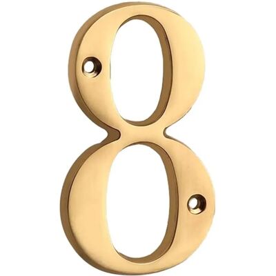 - Numero civico acciaio 8 - Numero civico acciaio 8