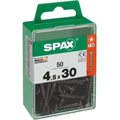 Spax Vite testa multipla svasata t-star plus t20 zincatura nera m 50 pz Spax Vite testa multipla svasata t-star plus t20 zincatura nera m 50 pz