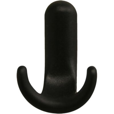 - Gancio in plastica nera 50 x 41 mm - Gancio in plastica nera 50 x 41 mm