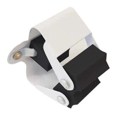 - Gancio portascopa bianco e nero - Gancio portascopa bianco e nero