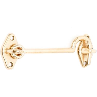 - Gancio porte e finestre ottone massiccio 100 mm - Gancio porte e finestre ottone massiccio 100 mm