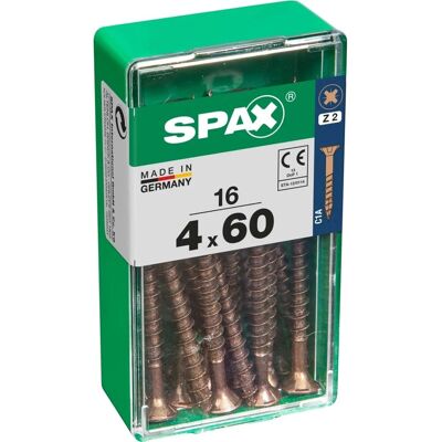 Spax Vite TSP POZI bronzata 4x60 S 16 pz Spax Vite TSP POZI bronzata 4x60 S 16 pz