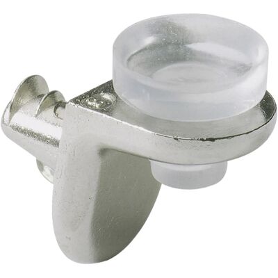 Hettich Supporto per ripiano in vetro Sekura nichelato 5 mm marrone Hettich Supporto per ripiano in vetro Sekura nichelato 5 mm marrone