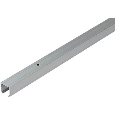 Hettich Binario di scorrimento superiore per porta in alluminio argentato 80 kg Hettich Binario di scorrimento superiore per porta in alluminio argentato 80 kg