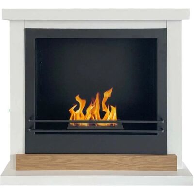 - Camino a bioetanolo da terra Divina Fire Stoccolma 3,4 kW L75xP28xH70 cm bianco - Camino a bioetanolo da terra Divina Fire Stoccolma 3,4 kW L75xP28xH70 cm bianco