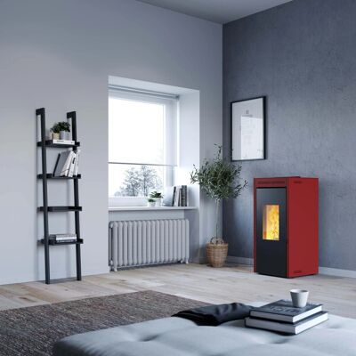 Invicta Stufa a pellet ventilata ermetica Teramo Plus 17,2 kW rosso Invicta Stufa a pellet ventilata ermetica Teramo Plus 17,2 kW rosso