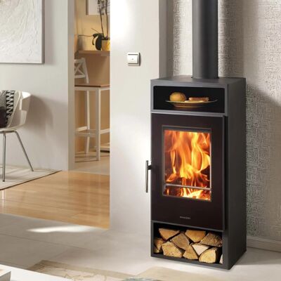 Pandero Stufa a legna con presa d`aria esterna Asti Scaldapiatti 5 Ecodesign 7,6 kw Pandero Stufa a legna con presa d`aria esterna Asti Scaldapiatti 5 Ecodesign 7,6 kw