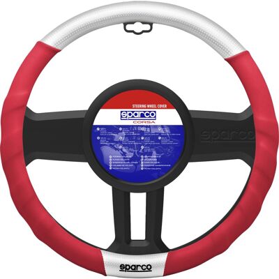 Coprivolante universale Sparco C1111 nero e rosso Coprivolante universale Sparco C1111 nero e rosso