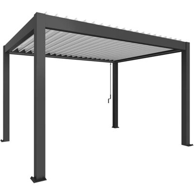Biohort Pergola in metallo grigio scuro-met./bianco 404,5x312x264 cm Biohort Pergola in metallo grigio scuro-met./bianco 404,5x312x264 cm