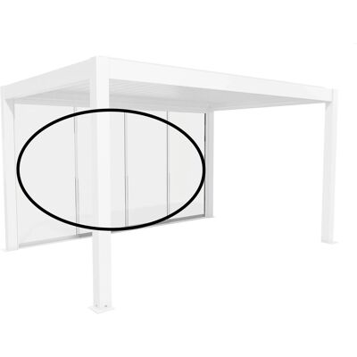 Biohort Parete scorrevole pergola in vetro bianco 327x234 cm Biohort Parete scorrevole pergola in vetro bianco 327x234 cm