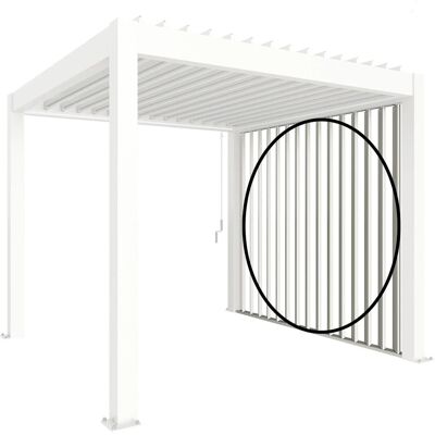 Biohort Parete laterale per Pergola a lamelle bianco 364,7x234 cm Biohort Parete laterale per Pergola a lamelle bianco 364,7x234 cm
