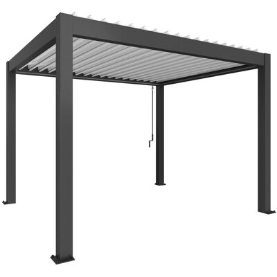 Biohort Pergola in metallo grigio scuro/bianco 367,5x312x264 cm Biohort Pergola in metallo grigio scuro/bianco 367,5x312x264 cm