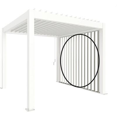 Biohort Parete laterale per Pergola a lamelle bianco 192x234 cm Biohort Parete laterale per Pergola a lamelle bianco 192x234 cm