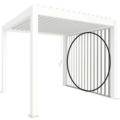 Biohort Parete laterale per Pergola a lamelle bianco 272x234 cm Biohort Parete laterale per Pergola a lamelle bianco 272x234 cm