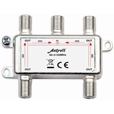 - Partitore terrestre satellitare 1 in 4 out - Partitore terrestre satellitare 1 in 4 out