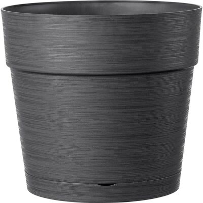 Deroma Vaso Save in plastica antracite Ø 25 cm Deroma Vaso Save in plastica antracite Ø 25 cm