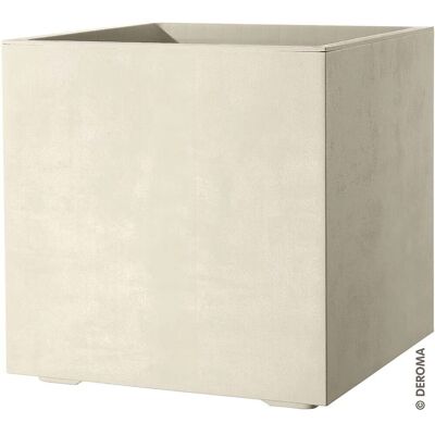 Deroma Vaso da esterno cubo Millenium R 39 cm perla Deroma Vaso da esterno cubo Millenium R 39 cm perla