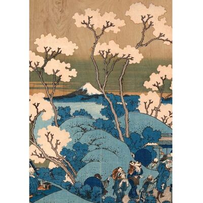 Dekoidea Arte in Legno Fiori Giapponesi 47x67 cm - Arte da parete Dekoidea Arte in Legno Fiori Giapponesi 47x67 cm - Arte da parete