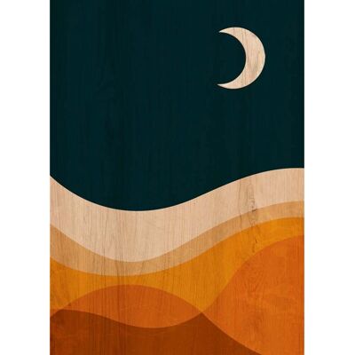 WoodArt - Desert Night - 47x67 cm - Arte murale WoodArt - Desert Night - 47x67 cm - Arte murale