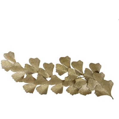 - Quadro in metallo soggetto foglie oro 146x54x10 cm - Quadro in metallo soggetto foglie oro 146x54x10 cm