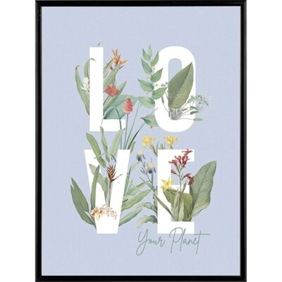 - Stampa incorniciata immagine con scritta "Love" 20 x 25 cm - Stampa incorniciata immagine con scritta "Love" 20 x 25 cm