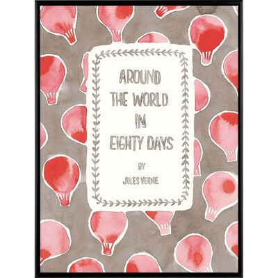 - Stampa incorniciata immagine Around World 20x25 cm - Stampa incorniciata immagine Around World 20x25 cm