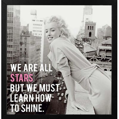 - Stampa incorniciata immagine di Marylin on the top 40x40 cm - Stampa incorniciata immagine di Marylin on the top 40x40 cm