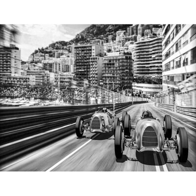 - Tela stampata immagine Monte Carlo retrò 85x113 cm - Tela stampata immagine Monte Carlo retrò 85x113 cm