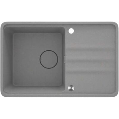Deante Momi Lavello da Cucina in Granito Grigio - 78x50cm Deante Momi Lavello da Cucina in Granito Grigio - 78x50cm