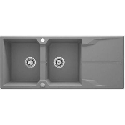 Deante Zlew. Andante Szary Granit 2k Z/o 1160x500x224 - Lavello da cucina Deante Zlew. Andante Szary Granit 2k Z/o 1160x500x224 - Lavello da cucina