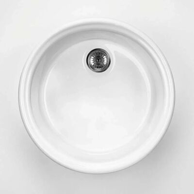 Lavello in ceramica Deante - 1 vasca, bianco, 44,5cm Lavello in ceramica Deante - 1 vasca, bianco, 44,5cm