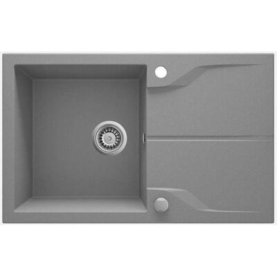 Lavabo in granito grigio Deante - Singolo, reversibile - Lavello da cucina Lavabo in granito grigio Deante - Singolo, reversibile - Lavello da cucina