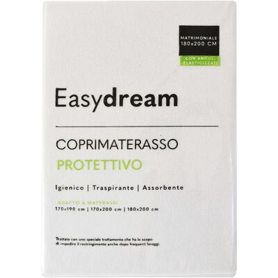 - Coprimaterasso Jacquard matrimoniale bianco - Coprimaterasso Jacquard matrimoniale bianco