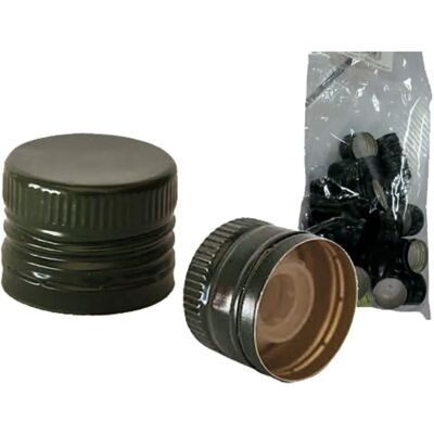 Tappi a vite con versatore diametro 31,5 mm cf 24 pezzi Tappi a vite con versatore diametro 31,5 mm cf 24 pezzi