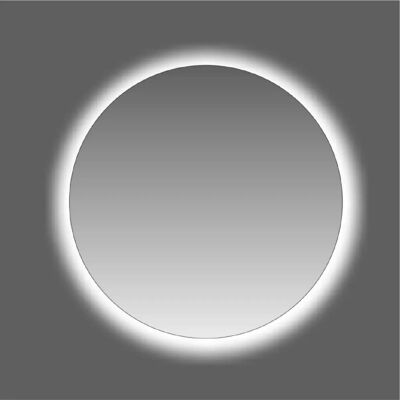 - Specchio da bagno con illuminazione integrata rotondo Ø 80 x P 2.5 cm - Specchio da bagno con illuminazione integrata rotondo Ø 80 x P 2.5 cm