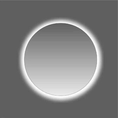 - Specchio da bagno con illuminazione integrata rotondo Ø 60 x P 2.5 cm - Specchio da bagno con illuminazione integrata rotondo Ø 60 x P 2.5 cm