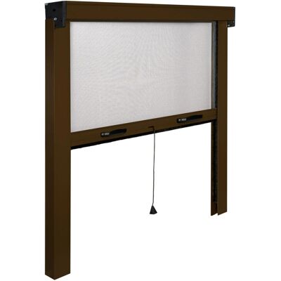 Irs Zanzariera Sottile Plus avvolgibile verticale 160x170 cm marrone Irs Zanzariera Sottile Plus avvolgibile verticale 160x170 cm marrone
