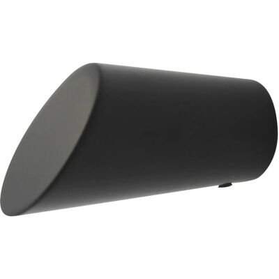 Terminale bastone tenda Mydeco Rag nero - Design elegante Terminale bastone tenda Mydeco Rag nero - Design elegante