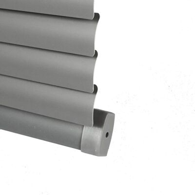 - Veneziana da interno in PVC 120x240 cm grigio - Veneziana da interno in PVC 120x240 cm grigio