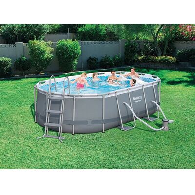 Bestway Piscina fuori terra tubolare in pvc/acciaio Pw SteelFrame 424x250x100 cm Bestway Piscina fuori terra tubolare in pvc/acciaio Pw SteelFrame 424x250x100 cm
