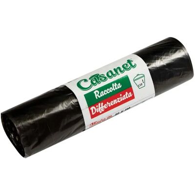 Casanet Sacco pattumiera nero 72x110 cm 10 pz Casanet Sacco pattumiera nero 72x110 cm 10 pz