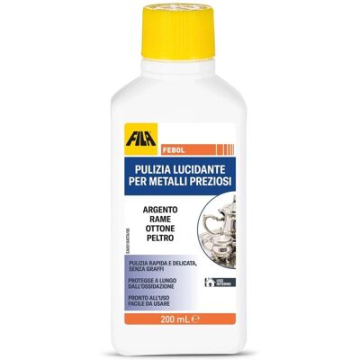 - Detergente pulizia lucidante metalli Fila Febol 200 ml - Detergente pulizia lucidante metalli Fila Febol 200 ml