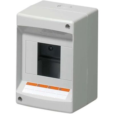 Elettrocanali Centralino da parete senza portella 3/4 moduli IP40 grigio Elettrocanali Centralino da parete senza portella 3/4 moduli IP40 grigio