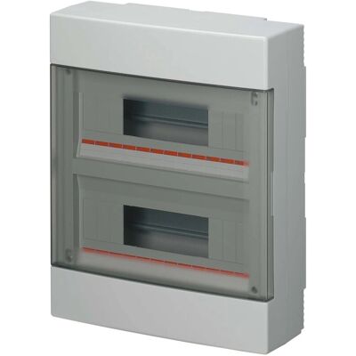 Elettrocanali Centralino da parete per muratura 24 moduli con portella IP40 grigio Elettrocanali Centralino da parete per muratura 24 moduli con portella IP40 grigio