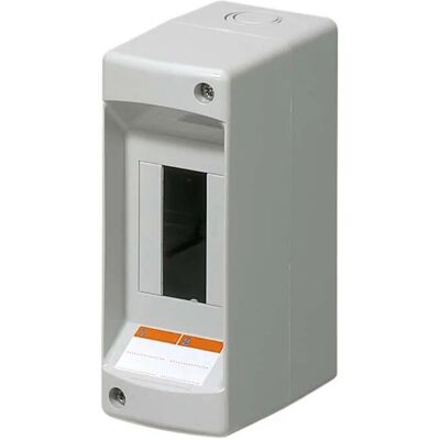 Elettrocanali Centralino da parete senza portella 1/2 moduli IP40 grigio Elettrocanali Centralino da parete senza portella 1/2 moduli IP40 grigio
