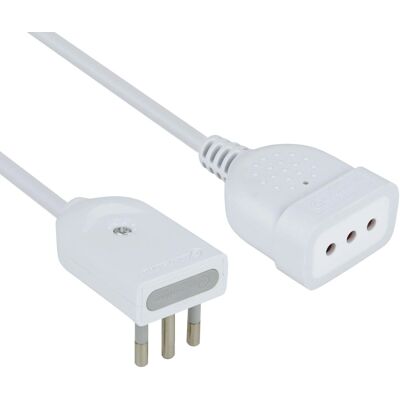 Electraline - Mini prolunga - 50cm - 10A - Prolunga elettrica Electraline - Mini prolunga - 50cm - 10A - Prolunga elettrica