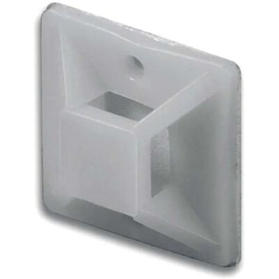 Electraline - 30x30x8.7 mm - Bianco - Supporto fascette Electraline - 30x30x8.7 mm - Bianco - Supporto fascette