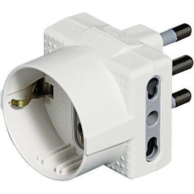 Bticino Tris adattatore con presa tedesca 16 A bianco Bticino Tris adattatore con presa tedesca 16 A bianco